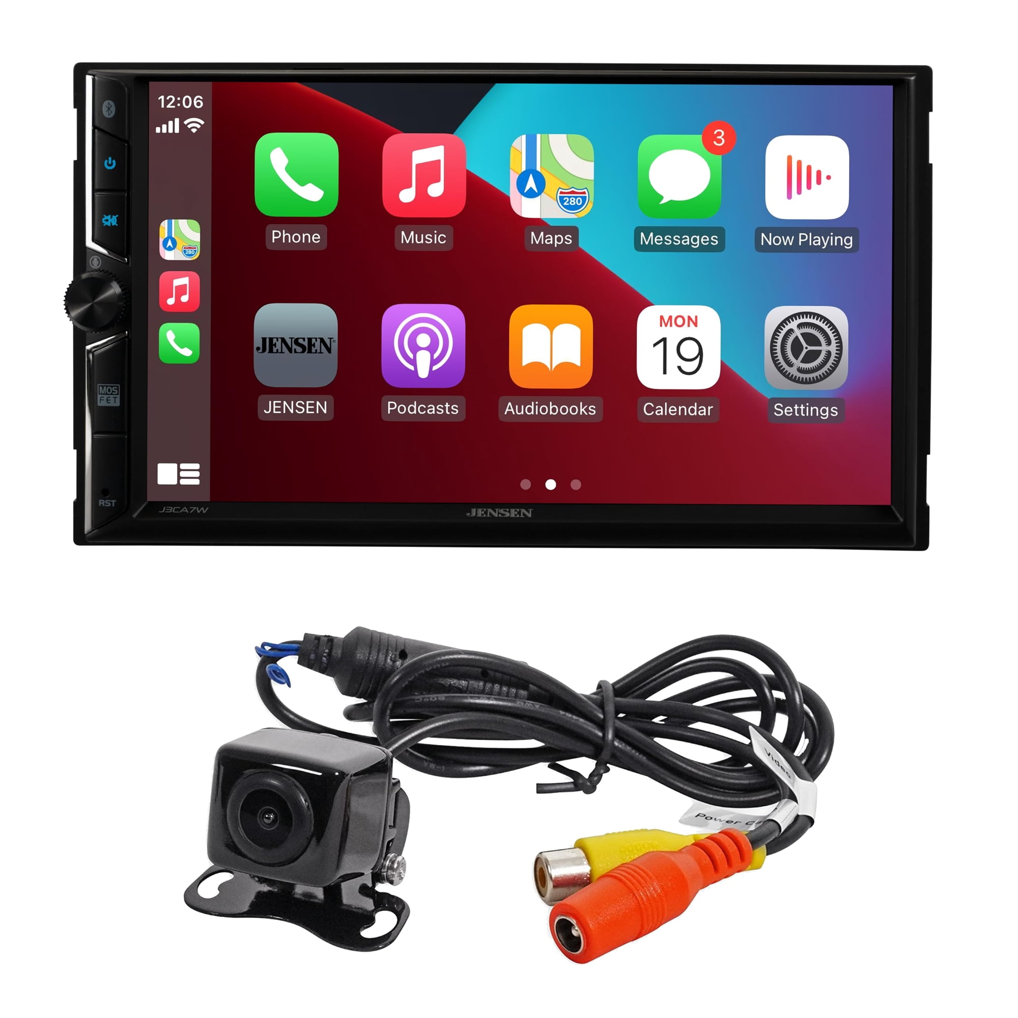 Estéreo De Coche Jensen J3ca7w-buc Apple Carplay Android Auto De 7 Pulgadas