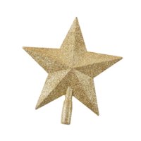 Magideal - Estrella De Árbol De Navidad Adorno Colgante Decoración De Copa De Árbol Diseño Elegante Material Resistente Pp Ligera Adecuada Para Fiestas Familiare Oro