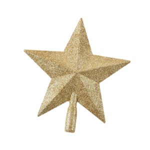 Magideal - Estrella De Árbol De Navidad Adorno Colgante Decoración De Copa De Árbol Diseño Elegante Material Resistente Pp Ligera Adecuada Para Fiestas Familiare Oro