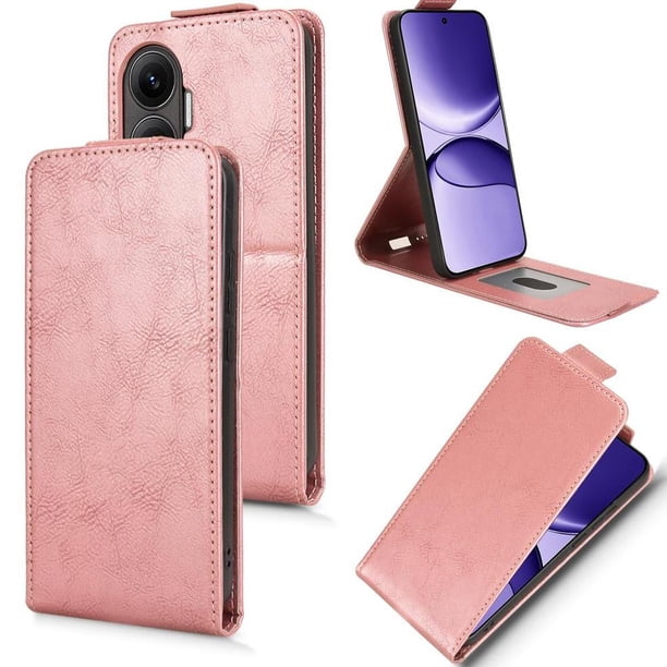 Funda tipo folio para Xiaomi Redmi Turbo 4 Pro 5G con soporte magnético y protección para la cámara Oro rosa