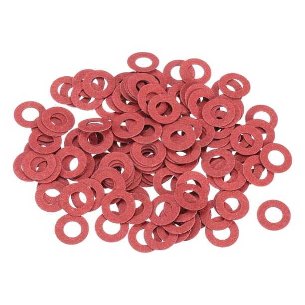 220 Piezas M6 Arandelas Planas de Fibra Arandela Llana 6mm ID 12mm OD 0.5mm de Espesor