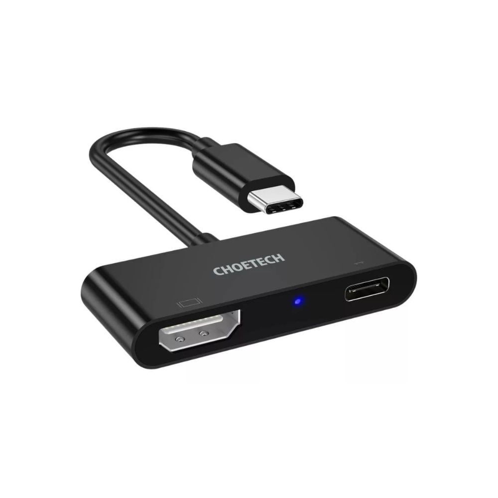 Choetech - Adaptador Usb-c A Hdmi 4k Con Puerto Carga Para Macbook
