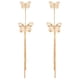 thumbnail image 1 of Aros Jessica Simpson Butterfly Drop Goldtone Mujer, 1 of 3