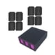 thumbnail image 2 of Caja De Mazo De Cartas Con Divisores De 8 Cartas Contenedor Fuerte Almacenamiento De Tarjetas De Juego Resistentes Negros Púrpura, 2 of 5