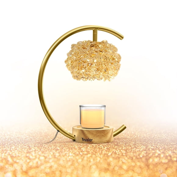 Lámpara Calentadora De Velas Gold Para Velas En Tarro Con Temporizador