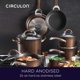 thumbnail image 5 of Juego de utensilios de cocina Circulon Symmetry, anodizado duro, antiadherente, 11 piezas, 5 of 9