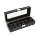 thumbnail image 1 of Caja Estuche Organizador de 6 Relojes Bordado Elegante, 1 of 6