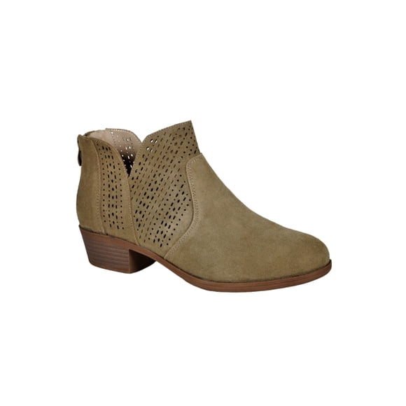 Botín Cuero Samanta Taupe