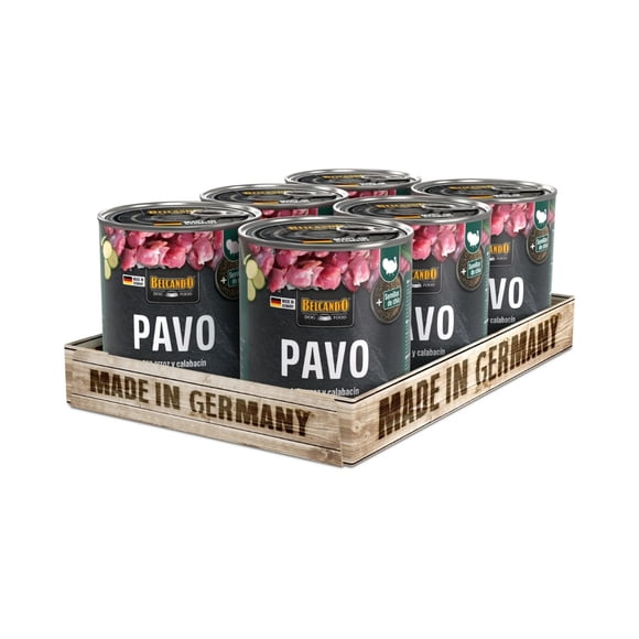 Lata Belcando Perros Adultos Pavo 800 Grs. X6 Un.
