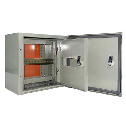 Lexo - Gabinete Tablero Metálico Eléctrico 300X300X200 1 Puerta Con Chasis Ip65