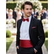 thumbnail image 3 of Faja Formal Corbatin Ajustables Hombre Matrimonio Cummerbund rojo Talla Única, 3 of 4