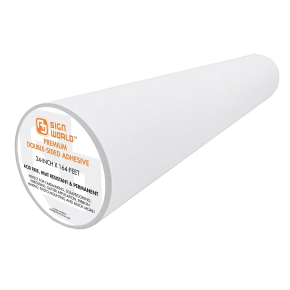 Cinta AJ Sign World ultrafina de doble cara de 61 cm, 50 m