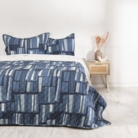 Mashini - Quilt Estampado Sherpa 2 Plazas Edificio