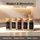 thumbnail image 2 of EDELHAUS Glass Spice Jars with Label, 24x Bamboo Wooden Lids, 2 of 3