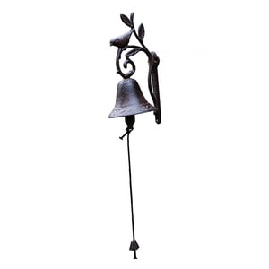 Bothyi - Campana De Cena De Metal Con Timbre De Pájaro De Hierro Fundido Para Decoración Interior Y Exterior De Patio
