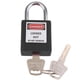 thumbnail image 3 of candado de seguridad candado de seguridad con llave de metal de 25 mm diferente negro, 3 of 5