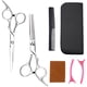 thumbnail image 1 of Tijeras profesionales para cortar el cabello, kit de entresacar para barbería, herramienta de corte de cabello familiar, 1 of 5