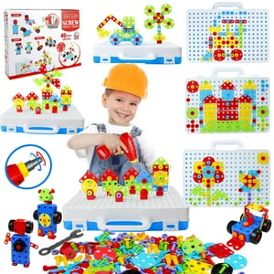 Juego De Brocas De Construcción Aotipol Stem Toy 232 Piezas Para Niños De 3 A 8 Años