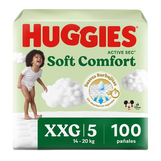 Pañales Soft Comfort 5/xxg 100 Un Huggies