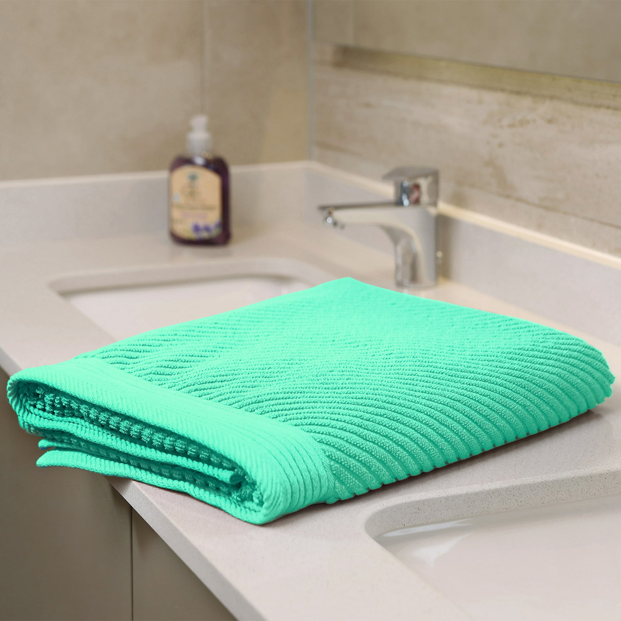 Mallorca - Toallón De Baño Jacquard Turquesa