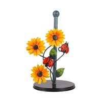 Magideal - Servilletero De Girasol De Otoño De Acción De Gracias, Decoración De Girasol, Decoración De Baño, Soporte De Papel De Rollo De Hierro Para Baño, Bares Amarillo