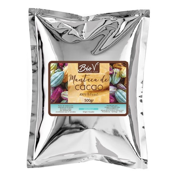 Manteca De Cacao Pura 500g 100% Natural Bio V Manteca De Cacao