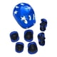 thumbnail image 3 of 7 piezas/juego de casco de bicicleta para niños, casco de patín con rodilleras, coderas y muñequeras, casco de patineta para adolescentes para niñas p Azul, 3 of 5