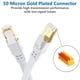 thumbnail image 3 of Cable Ethernet QIFGUO Cat 8, plano, 2000 Mhz, 40 Gbps, blanco, 3 of 9
