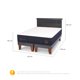 thumbnail image 3 of Cama Europea Super Premium 2 Plaza Base Dividida, 3 of 10