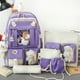 thumbnail image 1 of 5 Pcs Set Kawaii Girls Backpack For Student School Bag Teenager Girls Schoolbag Book Bags Pencil Case Women Travel Backpack Tote, 1 of 3
