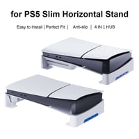 Soporte De Almacenamiento Horizontal Aaronmei Para Ps5 Slim Blanco