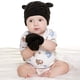 thumbnail image 4 of Conjunto de gorro y guantes de invierno para recién nacidos, niñas y niños, 4 of 5