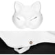 thumbnail image 4 of máscaras blancas en blanco DIY Dibujo sin pintar máscara para fiesta de Halloween cumpleaños (25*20*8cm-Gato rostro), 4 of 7