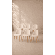 thumbnail image 1 of Pack de 6 Sillas Nordic Velvet Felpa Acolchadas de Comedor - Crema, 1 of 5