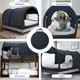 thumbnail image 3 of Carpa para cama Queen Alvantor con oscurecimiento total, carpa para dormir para adultos, tamaño Queen, dosel desplegable para interiores, carpa portátil de privacidad para camas (colchón no incluido), 3 of 9
