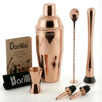 Kit De Cócteles Barillio Rose Gold De Acero Inoxidable De 8 Piezas