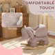 thumbnail image 4 of Caballo Mecedor para Bebé Qaba con Elefante, Peluche con Sonido Realista y Cinturón de Seguridad, Montable para Niños de 18‑36 meses, Rosa, 4 of 9