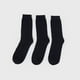 thumbnail image 3 of Calcetines Hombre Tripack Negro Liso Corona, 3 of 4