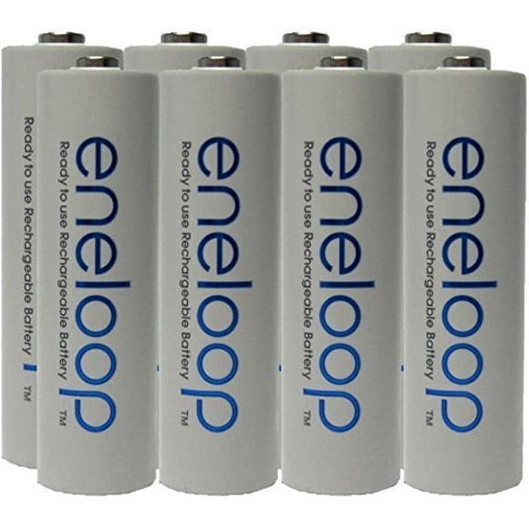 Baterías Eneloop AA recargables NiMH (paquete de 8) 2100x