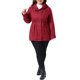 thumbnail image 2 of Agnes Orinda Chaqueta Anorak con Capucha para Mujer Talla Grande Parka Utilitaria con Cremallera y Broches Cintura con Cordón Cortavientos con Bolsillos 2X Rojo, 2 of 6