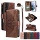 thumbnail image 1 of Para Samsung Galaxy S21 5G Funda Tipo Billetera, 9 Ranuras para Tarjetas Bloqueo RFID Bolso Cruzado Cubierta de Cuero, Bolsillo con Cierre, Correa de Muñeca y Hombro Desmontable, Funda Protectora, 1 of 11