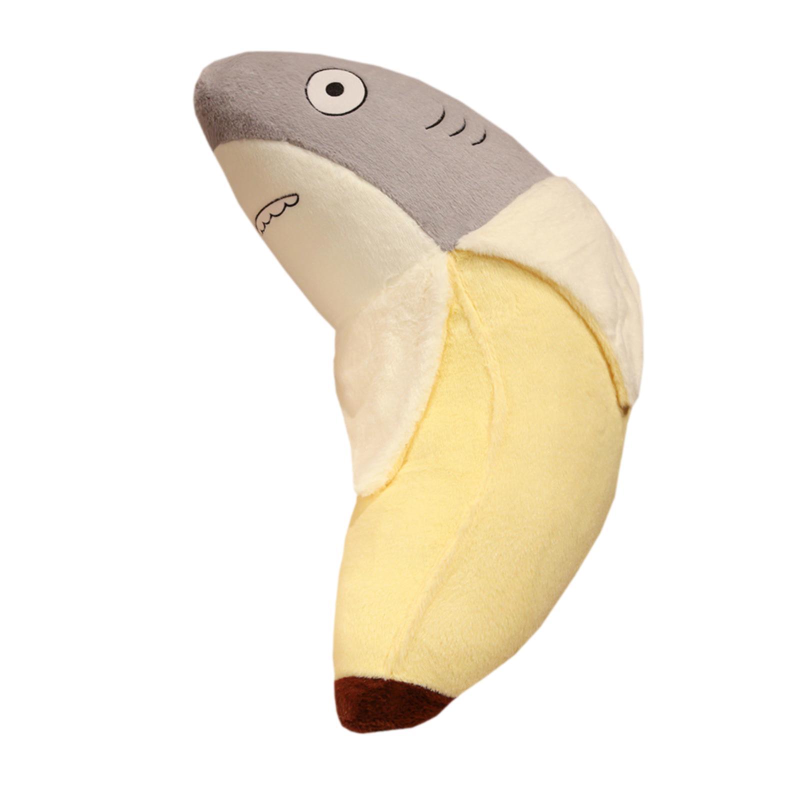 Magideal - Tiburón De Peluche De Tiburón De Peluche De Juguete Ornamento Decoración Cojín Trasero Novedad Muñeca Tiburón Peluche Para Hombres Amigos Niños Niños