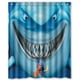 thumbnail image 1 of Cortina de ducha con diseño de tiburón Kawai Ocean Creature, con ganchos, tamaño 60 x 72 pulgadas, 1 of 3
