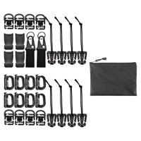 Ioensy - Juego De Accesorios Molle Tácticos Para Exteriores, Llavero De Correa Con Clip De Engranaje De Bloqueo