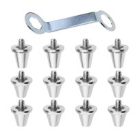 Magideal - 12 Clavos Para Botas De Fútbol, Rosca M5 Con Llave, Resistentes Tacos De Fútbol, Accesorios Para Deportes De Interior Y Exterior. 13 Mm 15 Mm