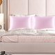 thumbnail image 2 of PiccoCasa Fundas de Almohada de Satén Juego de 2 Fundas de Almohada Estándar, Reina Rosa, 2 of 7