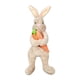 thumbnail image 2 of Adornos para de Pascua, conejo de primavera, zanahoria abrazada, lindo muñeco de peluche, juguete de animal de peluche para fiestas en interiore marrón, 2 of 5