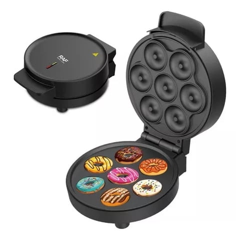 Genérico - Maquina Para 7 Mini Donas Postres Donuts Antiadherentecolor Negro