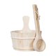 thumbnail image 1 of Kit De Cubo Y Cucharón De Madera Para Sauna De 4L Con Revestimiento Para Ba?o, Sala De Vapor, SPA, 1 of 5