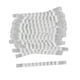 thumbnail image 4 of Tiras de silicona para colgar 100 piezas con colgadores automáticos , Claro 10x90mm, 4 of 5